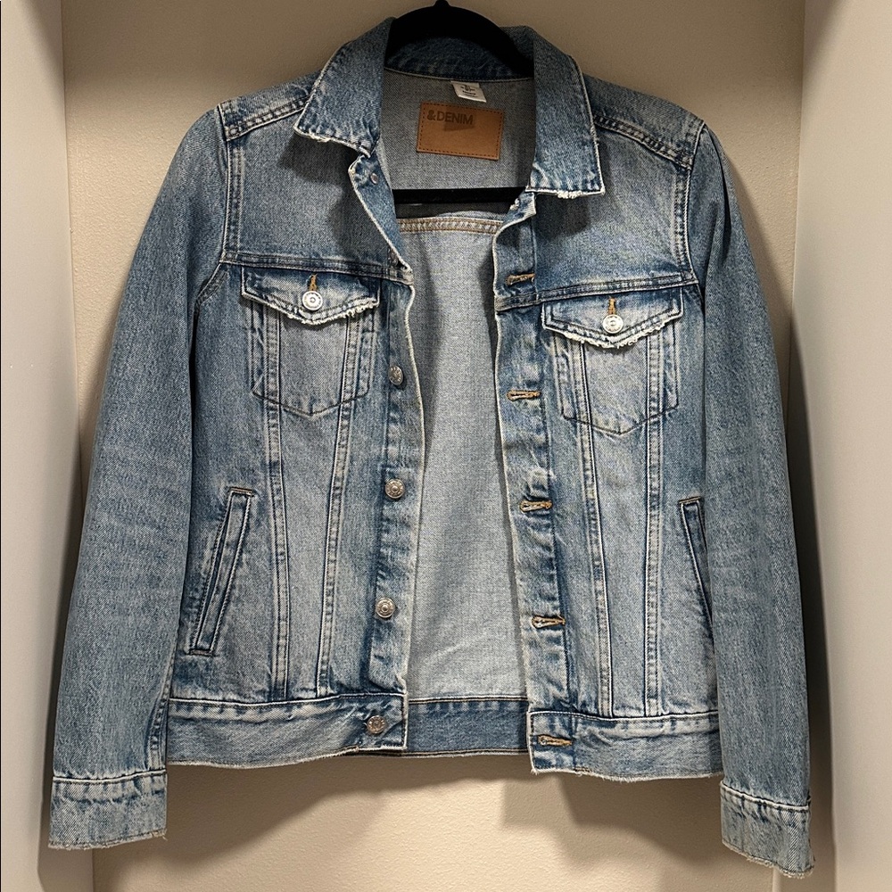 H&M Light Blue Denim Jacket Jean